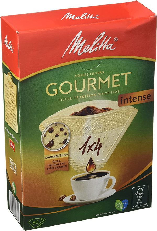 MELITTA GOURMENT INTENSE COFFEE FILTER 1 X 4 80/PK