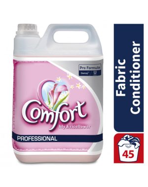 COMFORT PROFESSIONAL LILY & RICE FLOWER FABRIC SOFTENER 5LTR