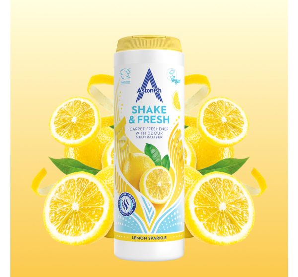 ASTONISH SHAKE & FRESH LEMON CARPET FRESHENER 400GM