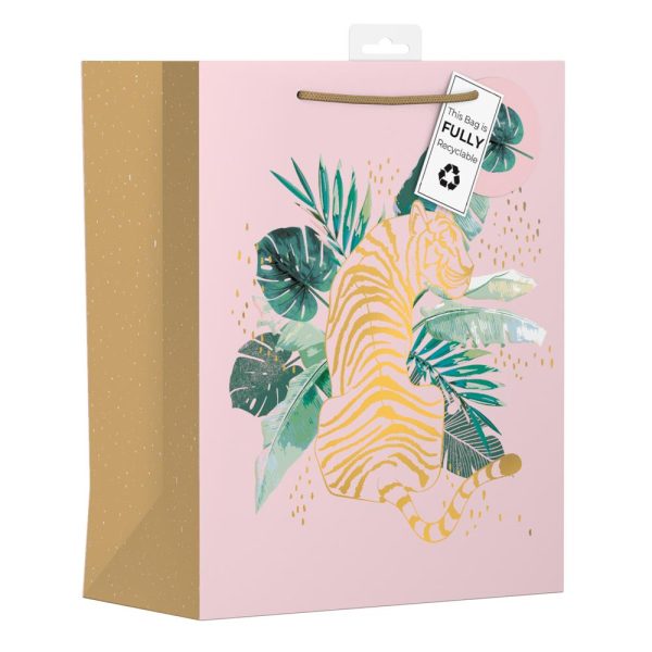 GIFTMAKER JUNGLE DESIGN LARGE GIFT BAGS APX 36 X 28 CM