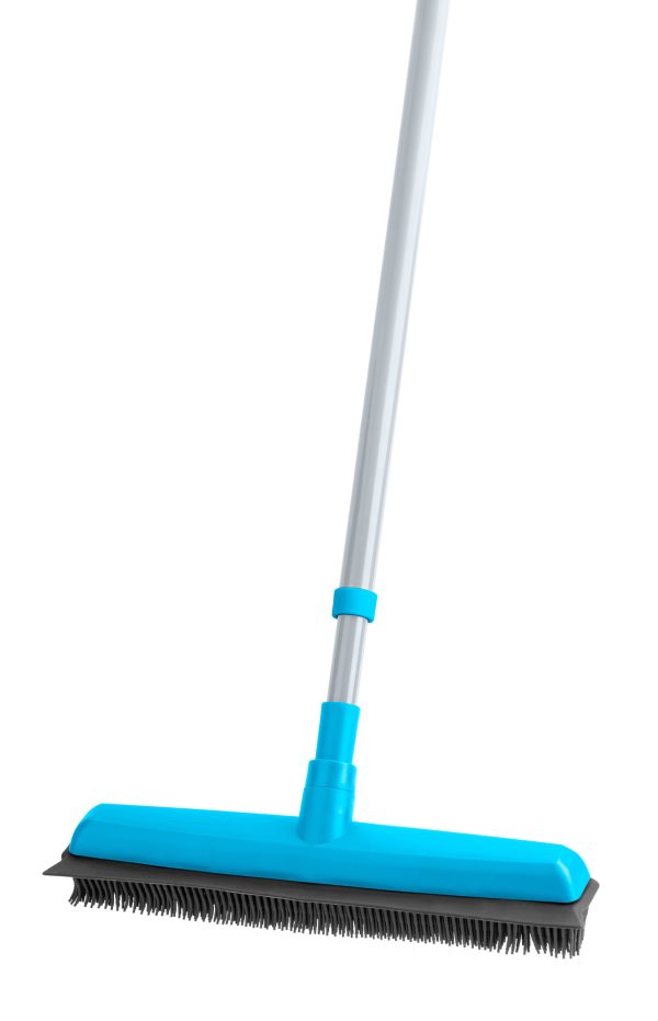 PRO KLEEN RUBBER BROOM WITH EXTENDABLE HANDLE