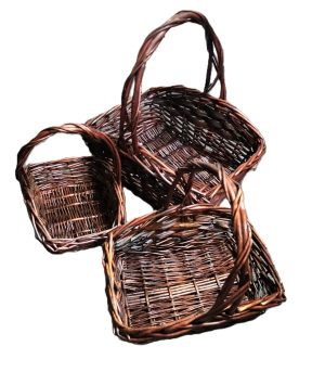 TRI-STAR WILLOW GIFT BASKET 3 PCS SET
