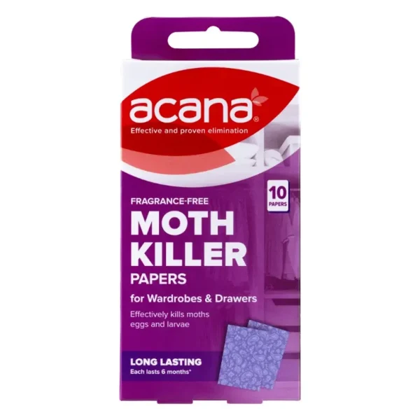 ACANA MOTH KILLER PAPERS PACK OF 10