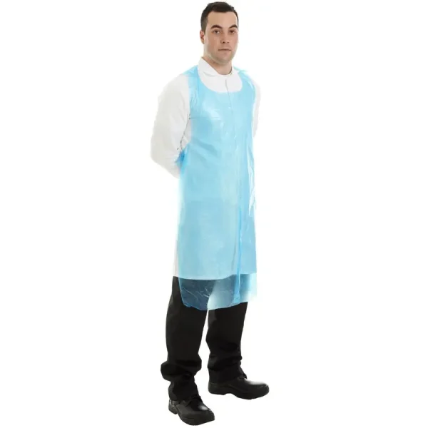 SUPERTOUCH 20 MICRON PLASTIC BLUE APRONS ROLL 69 X 107CM (200 PCS APPX.)