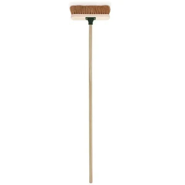 CHARLES BENTLEY NATURAL COCO BROOM 11.4" WITH WOODEN HANDLE