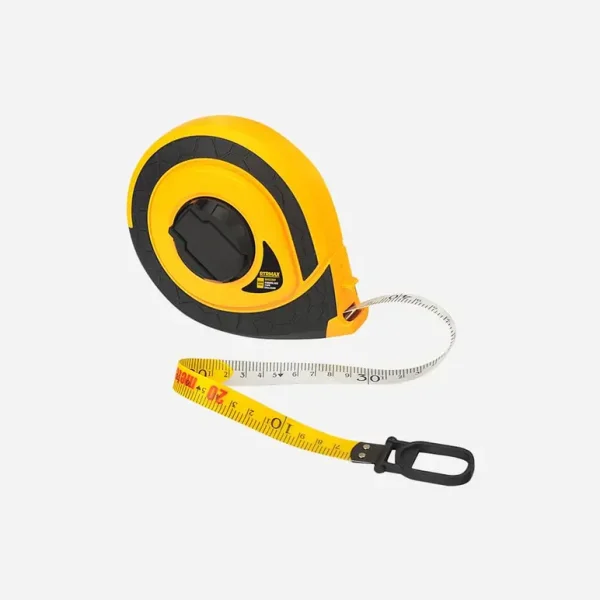 RTRMAX FIBREGLASS ENCLOSED MEASURING TAPE 20M X 15MM