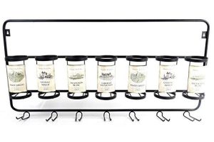7 WINE BOTTLE HOLDER GLASSES HOLDER RACK SHELVING