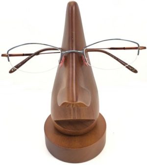 WOODEN SPECTACLE GLASS HOLDER NOSE