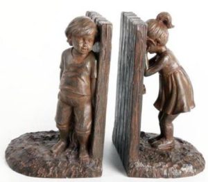 BOY GIRL BOOKEND DECORATION