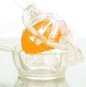 CLEAR PLASTIC LIME LEMON CITRUS PRESS