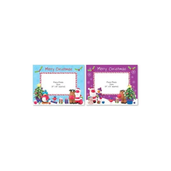 SINGLE PHOTO FRAME CHRISTMAS CARDS FUN DESIGNS WITH WHITE ENVELOPES - PACK OF 1