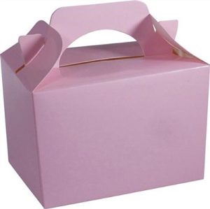 BABY PINK KID CHILDRENS PLAIN ACTIVITY FOOD BOX LOOT - 1 PC