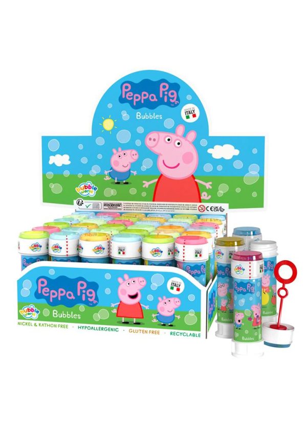 PEPPA PIG BUBBLE TUBS 60ML PACK OF 36