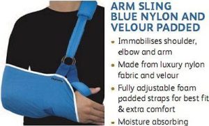 DYNAMIX SHOULDER / ARM SLING WITH VELOUR PADDED (LARGE)