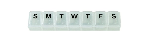 7 DAY A WEEKLY PILL MEDICATION DISPENSER - PACK OF 1 HA4139