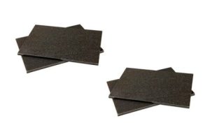 POLISHED BLACK GRANITE ( 2 PACK OF 2 )