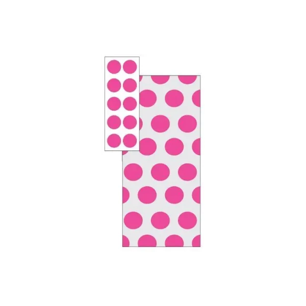 20 HOT PINK DOTS CELLO BAGS