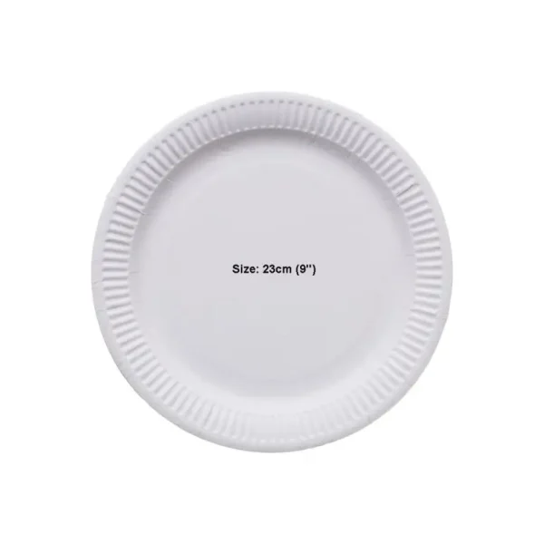 30 DISPOSABLE PAPER PLATES 23CM 9 V23PL30/36