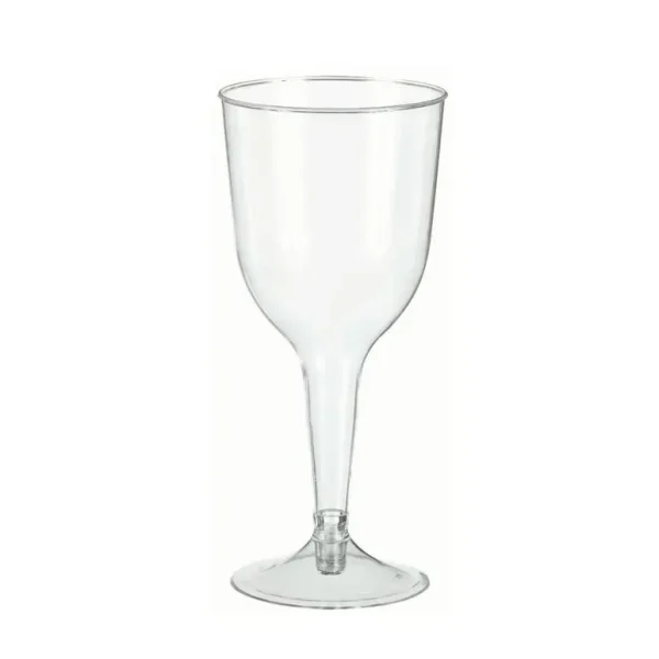 6 CLEAR PLASTIC WINE GOBLETS 7692 - PACK OF 1