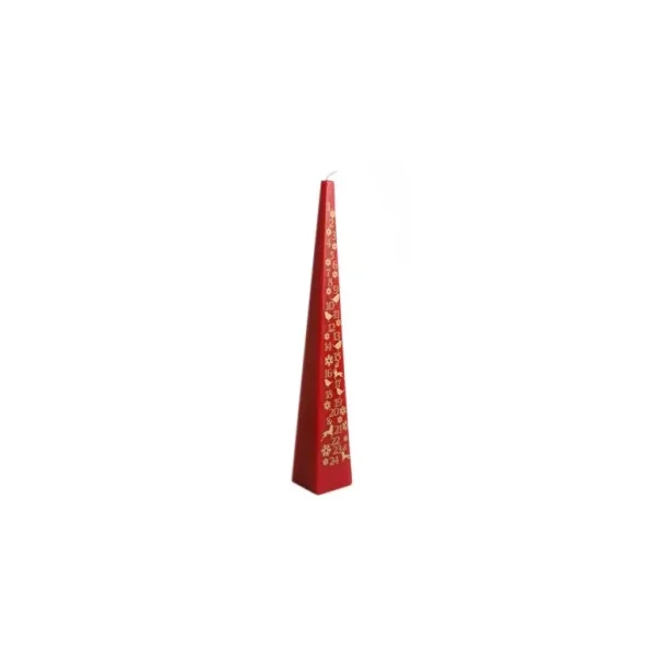 33CM ADVENT CANDLE RED COLOUR ONE SEND