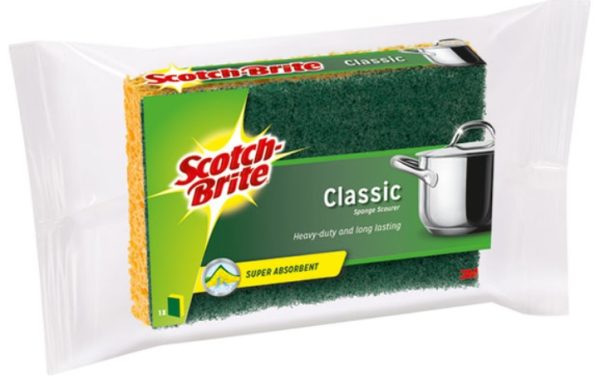 SCOTCHBRITE CLASSIC SUPER ABSORBENT SPONGE SCOURER HP25