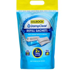 KILROCK DAMP CLEAR MOISTURE CRYSTALS REFILL 2 x 500g