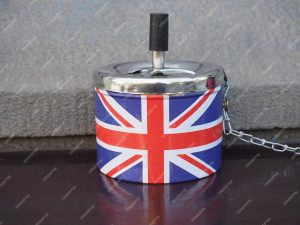 UK UNION JACK FLAG DESIGN TIN ASHTRAY