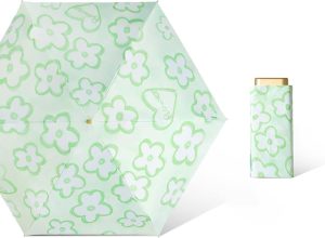 UMBRELLA FOLDED ROUND GOLDEN HANDLE