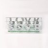 HESTIA MIRROR AND CRYSTAL TEALIGHT HOLDER SET LOVE