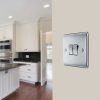 BG DOUBLE SWITCH POLISHED CHROME