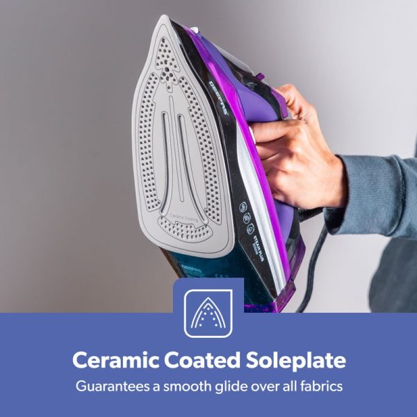 GEEPAS STEAM IRON PURPLE