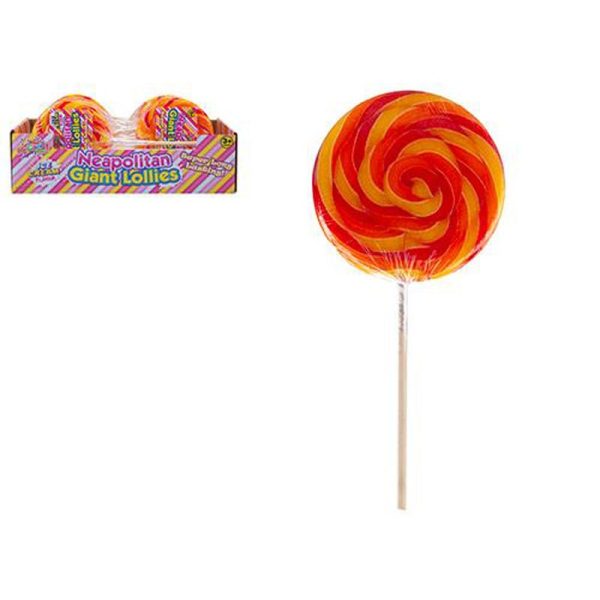 MR CANDY GIANT SWIRL LOLLY NEOPOLITAN
