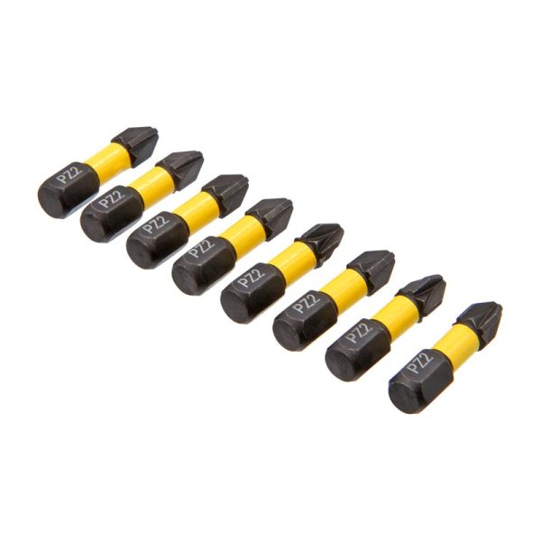 ROLSON IMPACT SCREWDRIVER BITS 8PC PZ2X25MM