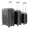 RUNNER LUGGAGE 3 SUITCASES BLACK