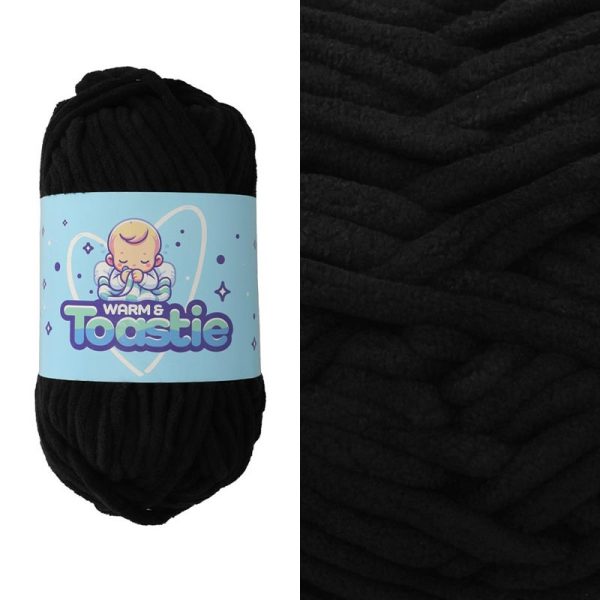 TOASTIE YARN 100M 200G BLACK