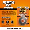 GORILLA MAX STRENGTH INDOOR MOUNTING TAPE BLACK 1.5M
