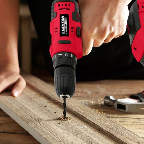 DEKTON 20V CORDLESS DRILL 16PC SET
