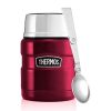 THERMOS STAINLESS KING FOOD FLASK RASPBERRY 470ML