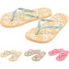 WOMANS SLIPPERS V STYLE PALM LEAVES ASSORTED