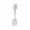 BAMBINO SILVER PLATED KNIFE FORK SPOON SET WITH TEDDY TOPS