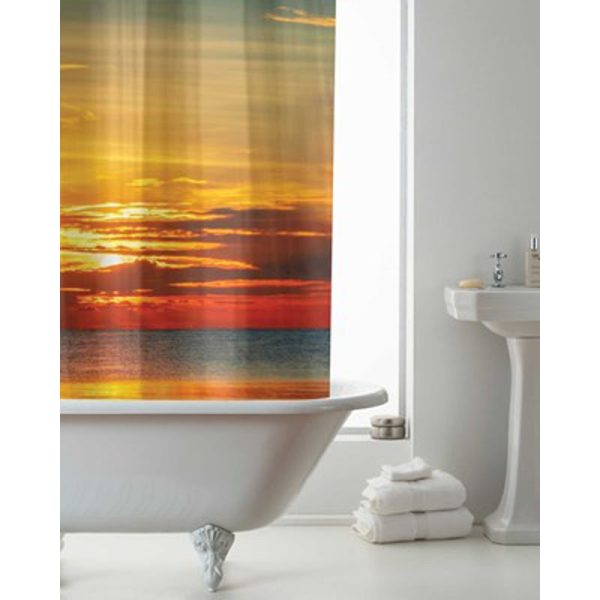 COUNTRYCLUB PEVA SHOWER CURTAIN SUNSET