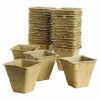 GRO SURE FIBRE POTS ROUND 6CM PACK OF 80