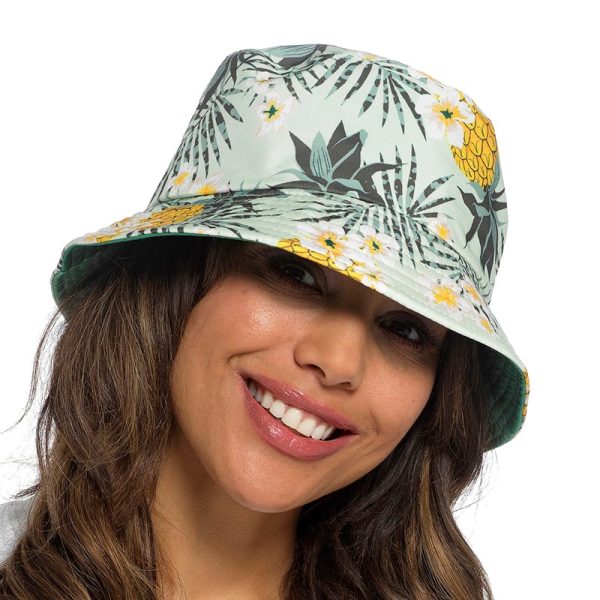 LADIES BUCKET HAT REVERSIBLE PLANT