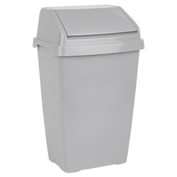 WHAM EVERYDAY LIFT TOP BIN COOL GREY 25L