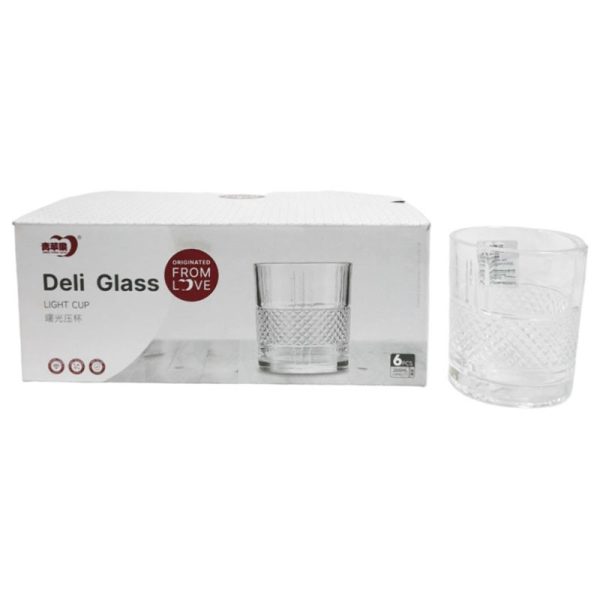 DELI WHISKEY GLASS 205ML 6PC
