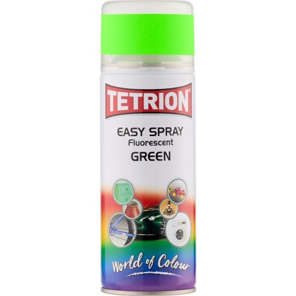 TETRION EASY SPRAY FLUORESCENT PAINT GREEN 400ML