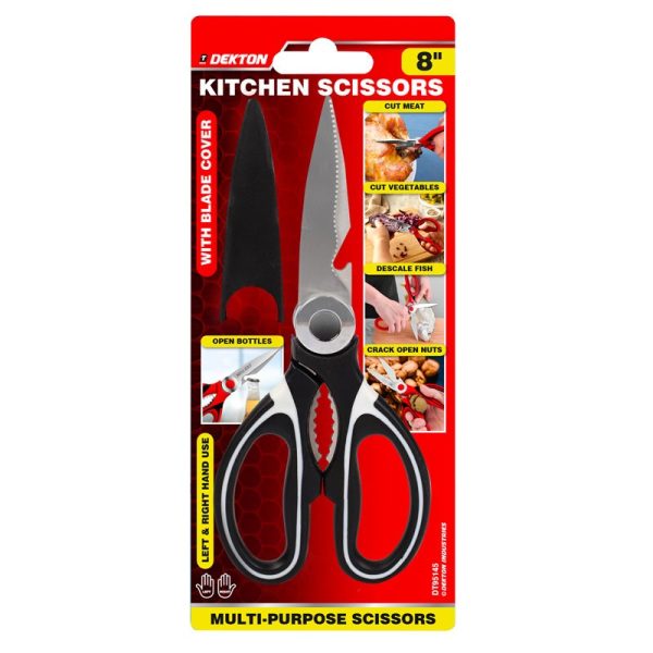 DEKTON KITCHEN SCISSORS WITH BLADE 8"