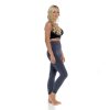 LADIES VELVET PLUSH THERMAL LEGGINGS DENIM MARL