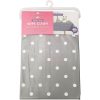 HAREWOOD PVC TABLE CLOTH POLKA DOT WHITE WITH GREY 132x178CM