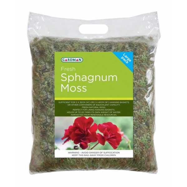 GARDMAN FRESH SPHAGNUM MOSS LARGE PACK